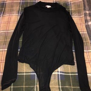 Mesh thong body suit